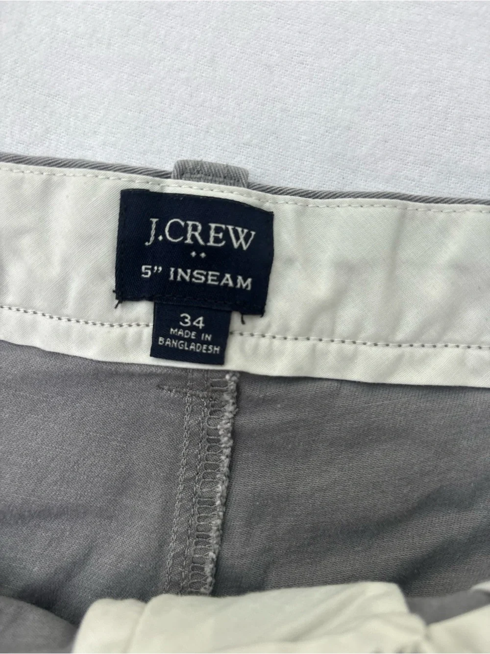 J. Crew Men’s Slate Gray Flat-Front Chino Shorts